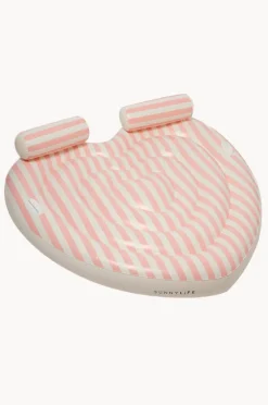 Pool Inflatables|Sunny Life Stripe Stole My Heart Twin Heart Lie On Pink
