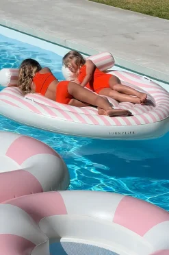 Pool Inflatables|Sunny Life Stripe Stole My Heart Twin Heart Lie On Pink