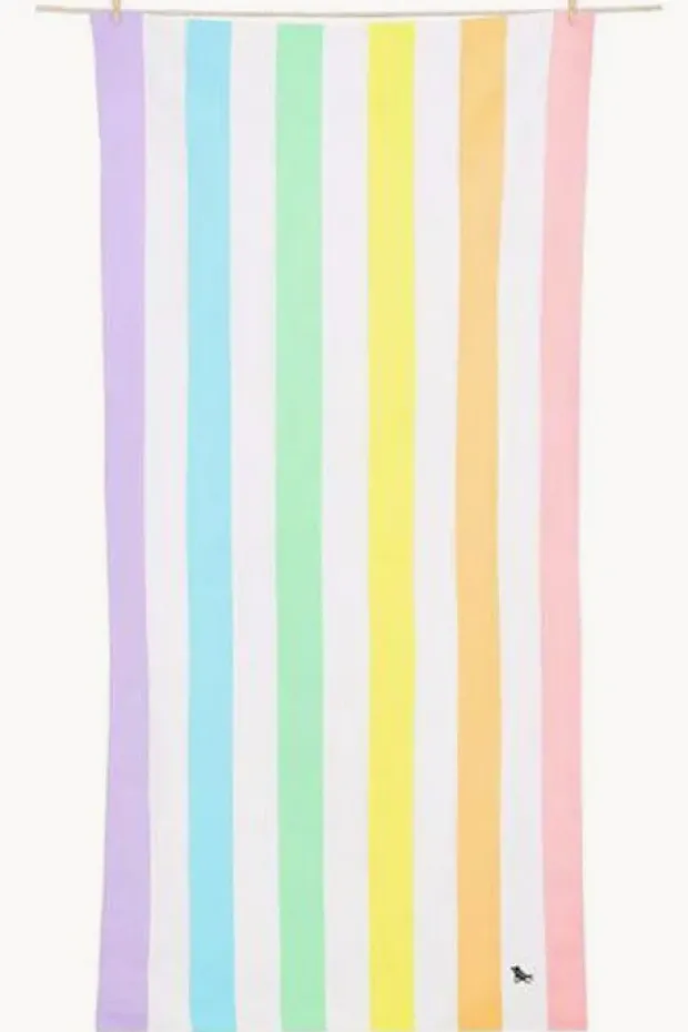 Towels|Towels|Dock And Bay Stripe Summer Microfibre Towel Pastel