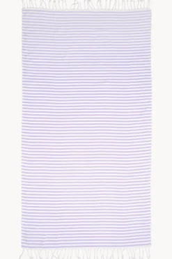 Travel|Towels|Havlu Stripey Turkish Towel Pastel purple