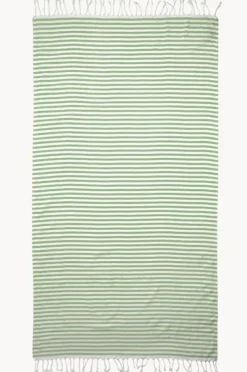 Travel|Towels|Havlu Stripey Turkish Towel Khaki