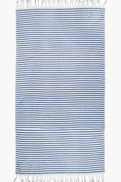 Travel|Towels|Havlu Stripey Turkish Towel Navy