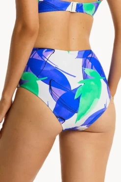 Bottoms|Sea Level Sublime Gathered High Waist Pant Cobalt