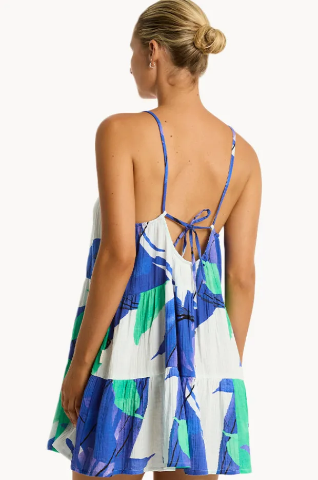 Dresses|Sea Level Sublime Tie Back Short Sundress Cobalt