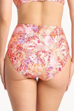Bottoms|Sunseeker Sundance Gathered Retro Pant Peach