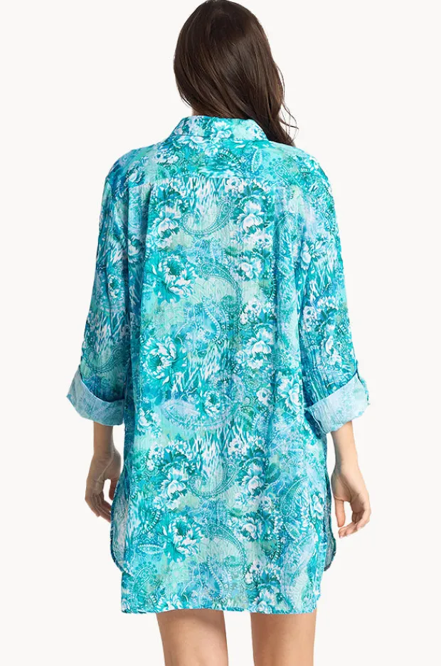 Overswim|Sunseeker Sundance Painters Shirt Blue