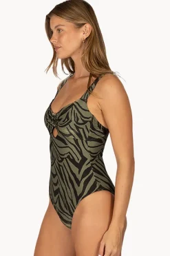 One Pieces|Baku Sunkissed Retro One Piece Olive