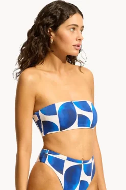 Bikini Tops|Seafolly Sunray Reversible Tube Top Marine