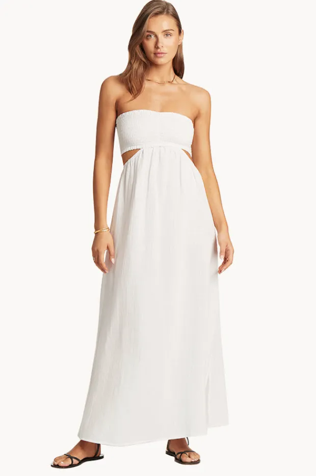 Dresses|Sea Level Sunset Bandeau Dress White
