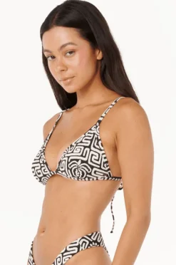 Bikini Tops|Rip Curl Sunset Jacquard Fixed Tri BLACK