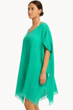 Overswim|Sea Level Sunset Kaftan Evergreen