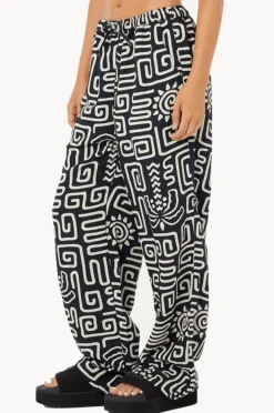 Pants|Rip Curl Sunset Luau Wide Leg Pant Black/White