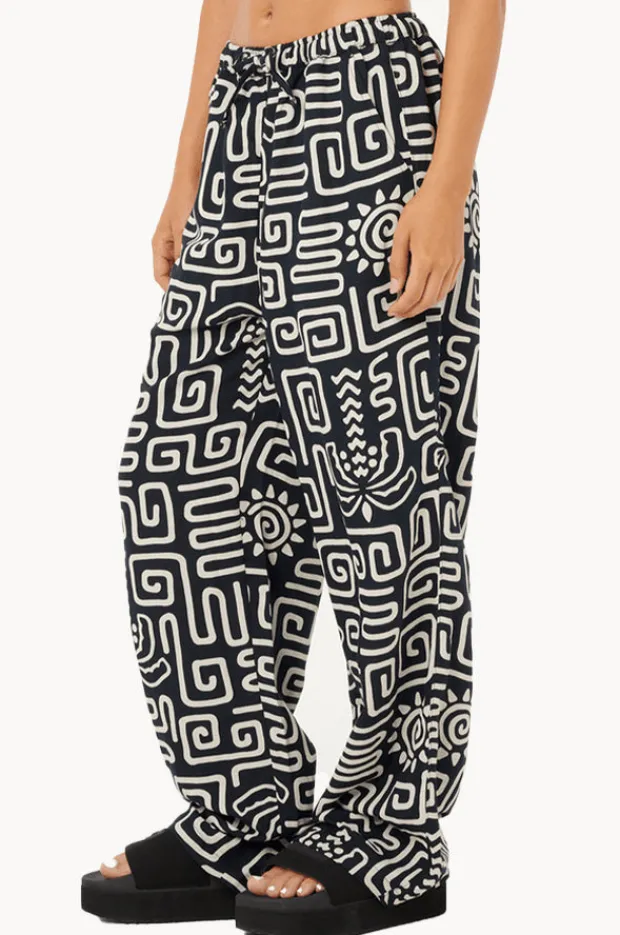 Pants|Rip Curl Sunset Luau Wide Leg Pant Black/White