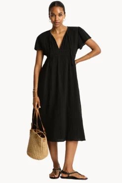 Dresses|Sea Level Sunset Maxi Daydress Black