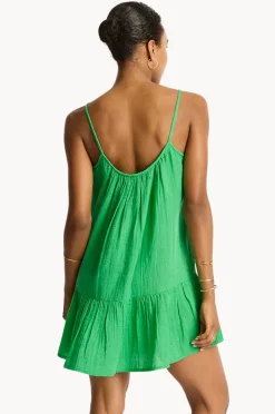 Dresses|Sea Level Sunset Short Sundress Kelly green