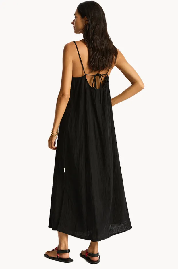 Dresses|Sea Level Sunset Tie Back Sundress BLACK