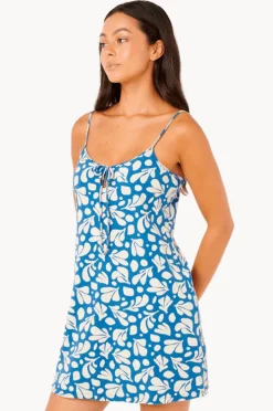 Dresses|Rip Curl Surf Dreams Printed Rib Mini Dress Blue