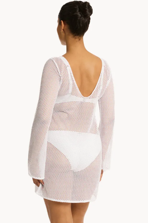 Overswim|Sea Level Surf Mesh Cover Up White