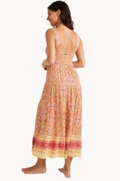 Dresses|Billabong Sweet Mystic Shine Midi Dress Pale Yellow