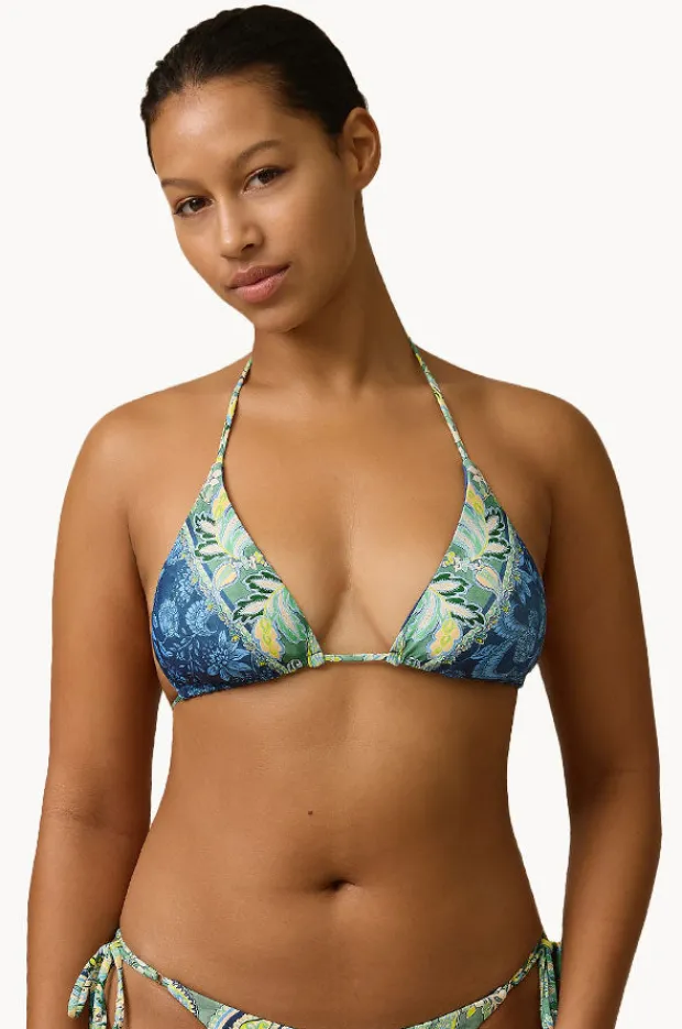 Bikini Tops|Monte u0026 Lou Taylor Avoca Slide Tri Indigo/olive