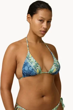 Bikini Tops|Monte u0026 Lou Taylor Avoca Slide Tri Indigo/olive