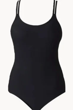 Period Swimwear|One Pieces|Love Luna Teen Bind Double Strap One Piece Black