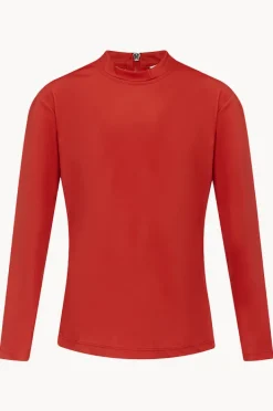 Rashies|Babes In The Shade Teen Boys Suntop Red