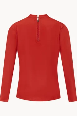 Rashies|Babes In The Shade Teen Boys Suntop Red