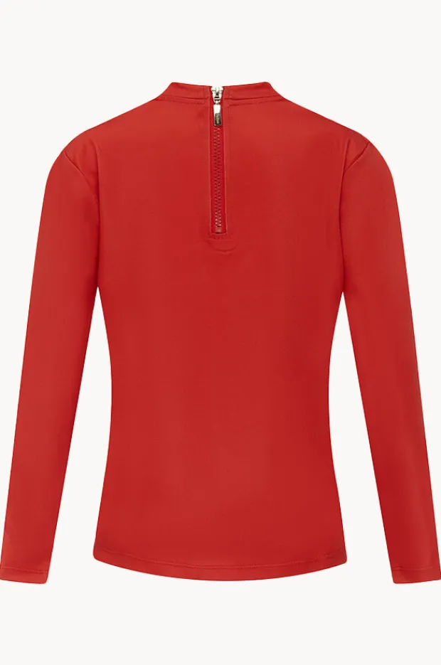 Rashies|Babes In The Shade Teen Boys Suntop Red