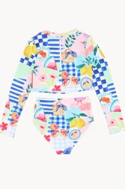 Rashies & Sunsuits|Minihaha Teen Girls Camille Crop Suntop Set Multi