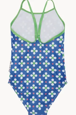 One Pieces|Babes In The Shade Teen Girls Clover One Piece Blue/white