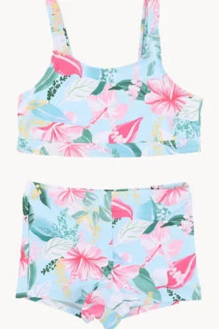 Bikini Sets|Minihaha Teen Girls Keely Crop Set Blue/Multi
