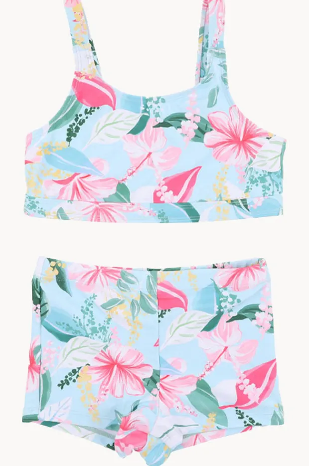 Bikini Sets|Minihaha Teen Girls Keely Crop Set Blue/Multi