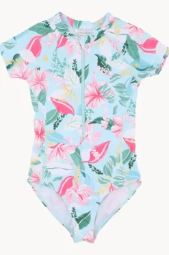 Rashies & Sunsuits|Minihaha Teen Girls Keely Sunsuit Blue/Multi