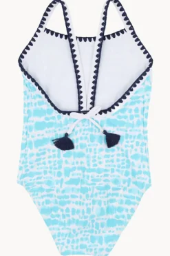One Pieces|Minihaha Teen Girls Koa Print One Piece Aqua