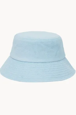 Headwear|Vacay Swimwear Terry Bucket Hat Light blue