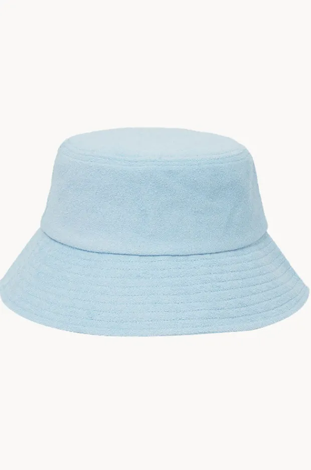 Headwear|Vacay Swimwear Terry Bucket Hat Light blue