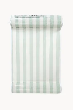 Water Hammocks|Pool Inflatables|Sunny Life The Vacay Stripe Mesh Hammock Float Sage