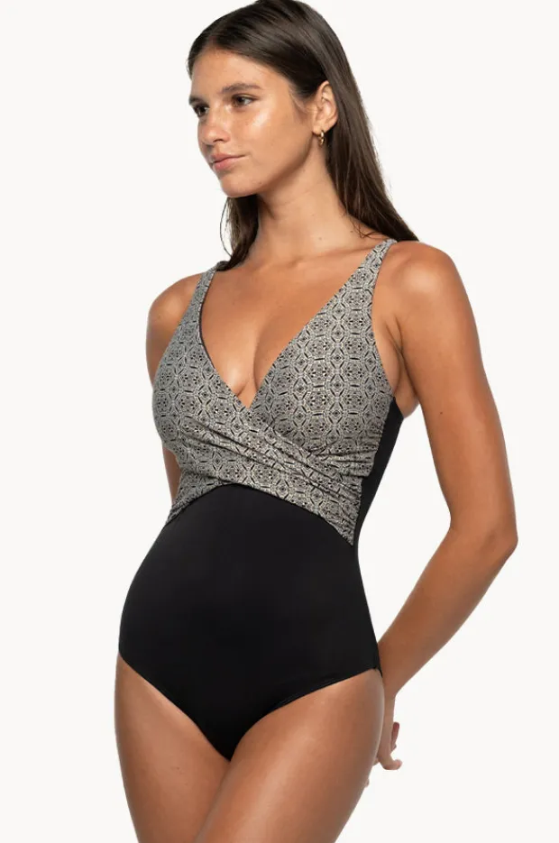 One Pieces|Nip Tuck Tintilating Tile Ava One Piece BLACK