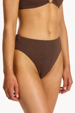 Bottoms|Jets Tirari Nights High Waist High Leg Pant Chocolate