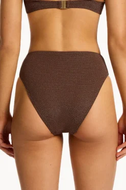 Bottoms|Jets Tirari Nights High Waist High Leg Pant Chocolate