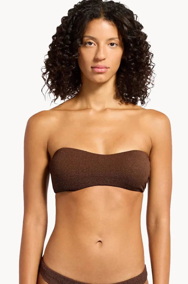 Bikini Tops|Jets Tirari Nights Minimal Bandeau Chocolate