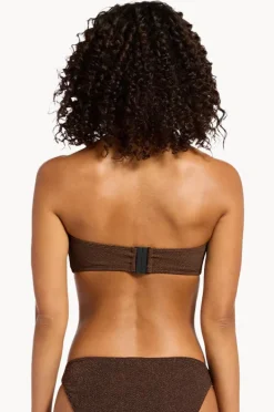 Bikini Tops|Jets Tirari Nights Minimal Bandeau Chocolate