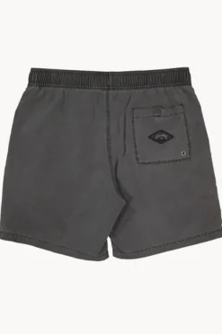 Boardshorts|Billabong Toddler Boys All Day Overdye Boardshort Washed black