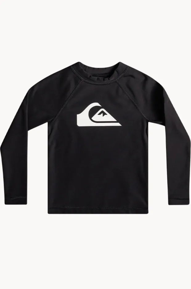 Rashies & Sunsuits|Quiksilver Toddler Boys Heater Suntop BLACK