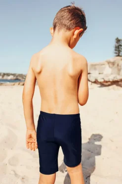 Jammers|Salty Ink Toddler Boys Plain Jammer Navy