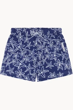Boardshorts|Babes In The Shade Toddler Boys Starfish Boardshort Blue/white