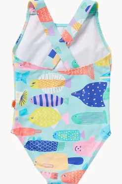 One Pieces|Halcyon Nights Toddler Girls Rainbow Reef One Piece Aqua