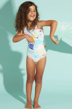 One Pieces|Halcyon Nights Toddler Girls Rainbow Reef One Piece Aqua