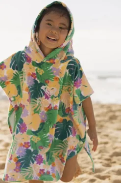 Towel Robes & Ponchos|Towel Robes & Ponchos|Roxy Toddler Girls Stay Magical Hooded Towel Tropical